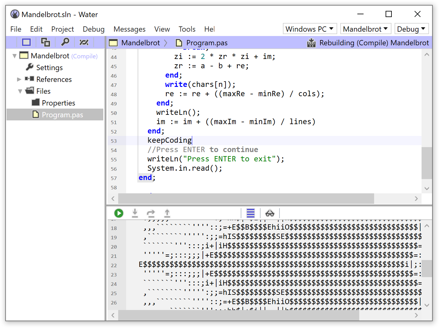Water editing and building code